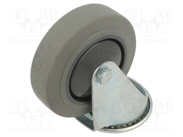 KULJETUSPYÖRÄ - Ø: 100MM - W: 32MM - H: 128MM - VÄÄNTÖ-150KG - TERÄS - Kuljetuspyörät - KJE-WTE-100K1 - 1