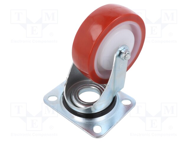 KULJETUSPYÖRÄ - Ø: 100MM - W: 36MM - H: 128MM - VÄÄNTÖ-150KG - TERÄS - Kuljetuspyörät - KPE-POPUB-100K1 - 1