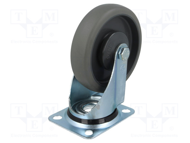 KULJETUSPYÖRÄ - Ø: 125MM - W: 32MM - H: 156MM - VÄÄNTÖ-150KG - TERÄS - Kuljetuspyörät - KPE-WTE-125K1 - 1