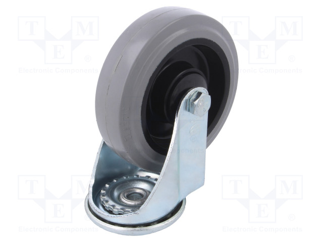 KULJETUSPYÖRÄ - Ø: 125MM - W: 36MM - H: 156MM - VÄÄNTÖ-150KG - KUMI - Kuljetuspyörät - KJE-POGES-125K1 - 1