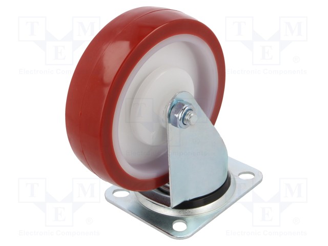 KULJETUSPYÖRÄ - Ø: 125MM - W: 37MM - H: 156MM - VÄÄNTÖ-150KG - TERÄS - Kuljetuspyörät - KPE-POPUB-125K1 - 1