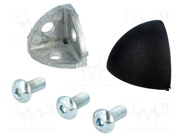 KULMA - PROFIILEIHIN - URAN LEVEYS 5MM - ALUMIINI - KOKO: 20MM - Alumiiniprofiilien lisätarvikkeet - FA-093WE201N05S01 - 1