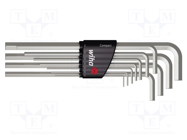WRENCH: HEX KEY-SET - CHROM-VANADIUM STEEL - PLATING: NICKEL - Kuusiokolo- ja TORX avaimet - WIHA.36451 - 1