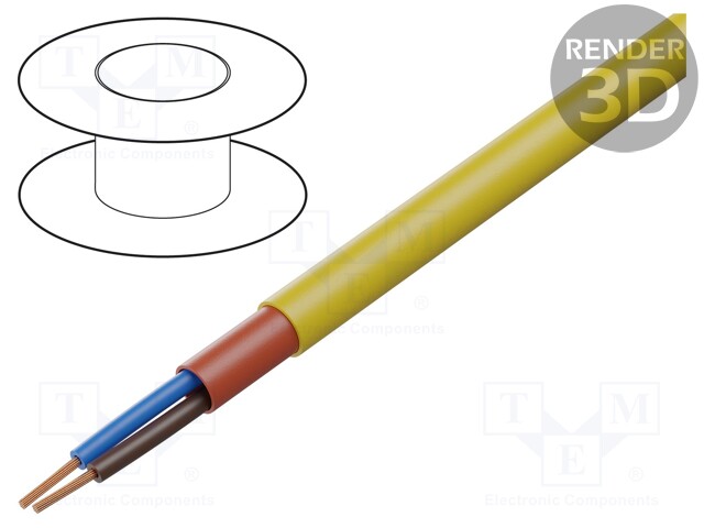 KYTKENTÄJOHTO - ÖLFLEX® 450 P - 2X1MM2 - SUOJAAMATON - 300V,500V - CU - LANKA - Suojaamattomat moninapakaapelit - OL450P-2X1 - 1