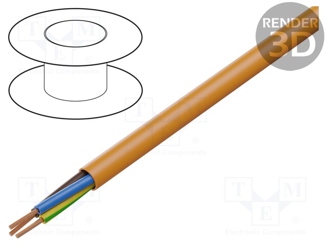 KYTKENTÄJOHTO - ÖLFLEX® 500 P - 3G1MM2 - SUOJAAMATON - 300V,500V - CU - LANKA - Suojaamattomat moninapakaapelit - OL500P-3G1 - 1