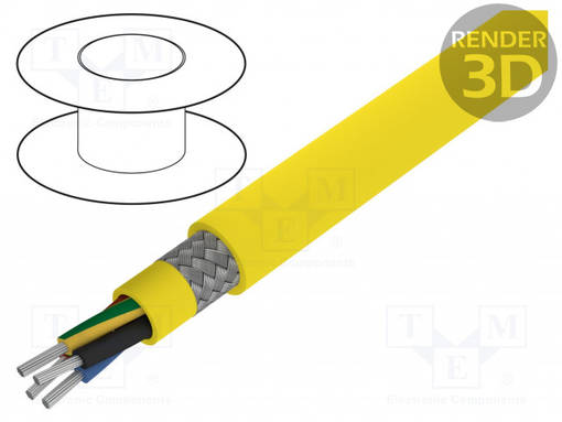 KYTKENTÄJOHTO - ÖLFLEX® 540 CP - 3G1MM2 - SUOJATTU,TINATTU KUPARIPUNOS - PUR - Suojatut moninapakaapelit - OL540CP-3G1 - 1