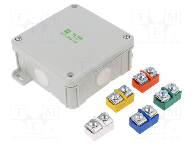 KYTKENTÄRASIA - X: 98MM - Y: 98MM - Z: 46MM - RAPPAUKSEN PÄÄLLE - Kytkentärasiat - EPN-0290-41 - 1