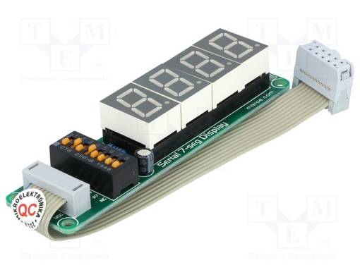 LAAJENNUSLEVY - MAX7219 - LED - 4 NUMEROA - PROTOTYYPPIPIIRILEVY - Kehityspakettien lisätarvikkeet - MIKROE-201 - 1