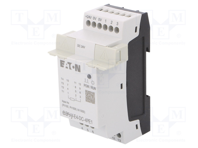 AUTOMATION MODULE: EXTENSION - 24VDC - FOR DIN RAIL MOUNTING - Ohjelmoitavat releet - EASY-E4-DC-4PE1 - 1