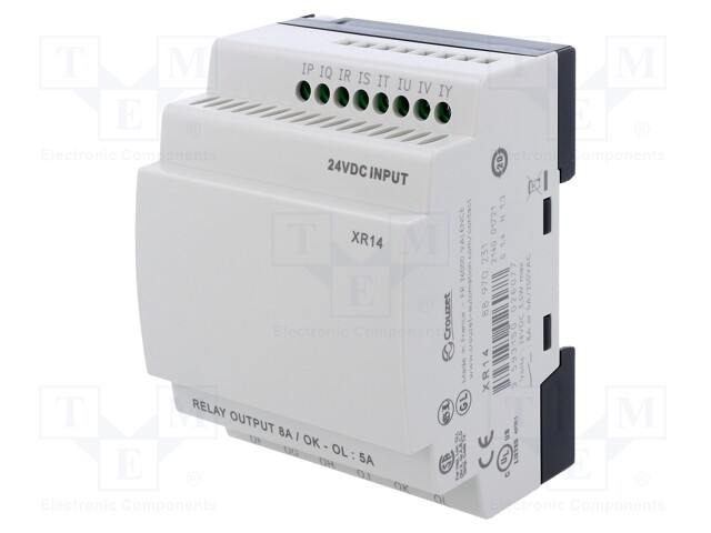 AUTOMATION MODULE: EXTENSION - IN: 8 - OUT: 6 - OUT 1: RELAY - 24VDC - Ohjelmoitavat releet - CROUZET-88970231 - 1