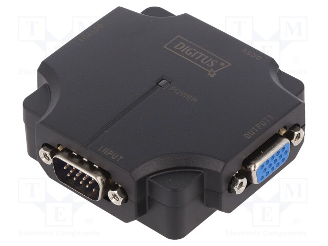 LAITE: VGA JAKAJA - SARJA: JAKAJA - TULO: D-SUB 15PIN HD PISTOKE - HDMI, DVI, DisplayPort johdot - DS-41120-1 - 1