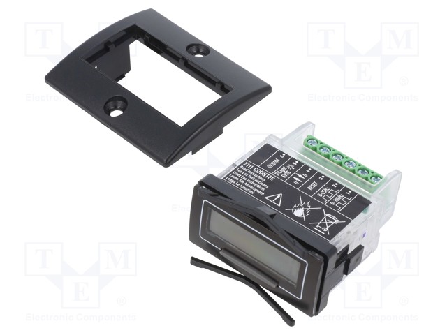 LASKURI: SÄHKÖINEN - LCD - IMPULSSIT - 99999999 - IP65 - IN 1: NPN - 5VDC - Digitaaliset ja mekaaniset laskurit - TRU-7111 - 1