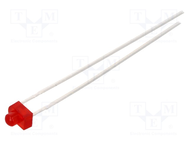 LED - PUNAINEN - 1,8MM - 4÷32MCD - 40° - ETUOSA: KUPERA - 2÷3VDC - Pyöreät LEDit - TLUR2401 - 1