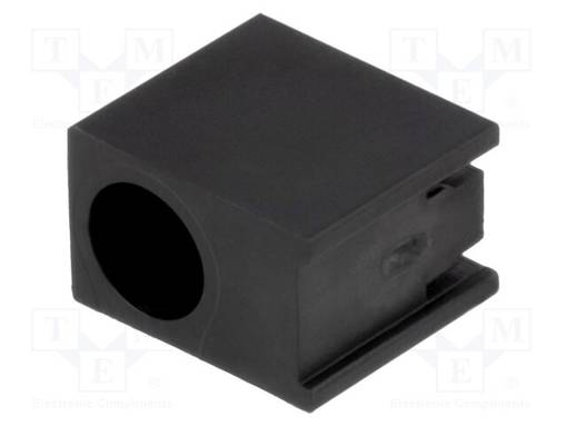 LED-DIODIN KOTELO - 3MM - POLYAMIDI - KULMAMALLI - MUSTA - UL94V-2 - LEDkaulukset - LED-301 - 1