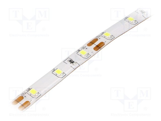 LED-NAUHA - KYLMÄVALKOINEN - 2835 - LED/M: 60 - 8MM - IP54 - 120° - 12W/M - LED nauhat ja modulit - LS-2835W60RN1 - 1