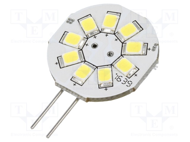 LED LAMPPU - VALKOINEN KYLMÄ - G4 - 12VDC - 12VAC - 130LM - P: 1,5W - 140° - LED lamput - GOOBAY-30591 - 1