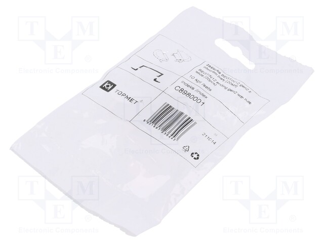 LED PROFIILIN PÄÄTYPALA - VALKOINEN - 20KPL - ABS - GEN2,PYÖRRETTY - Profiilit LED nauhoille - TOP.C8980001 - 1