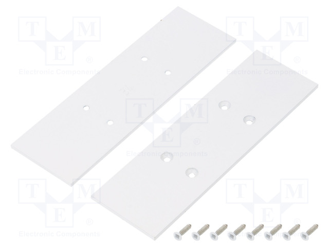LED PROFIILIN PÄÄTYPALA - VALKOINEN - 2KPL - TERÄS - 33,4X105,7X2MM - Profiilit LED nauhoille - TOP-V4590001 - 1