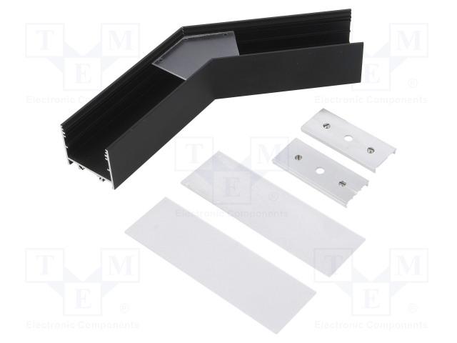 LIITIN 135° - MUSTA - ALUMIINI - ANODISOITU - VARIO30-02 - Profiilit LED nauhoille - TOP-V4700021 - 1