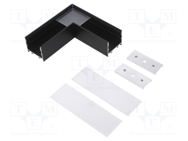 LIITIN 90° - MUSTA - ALUMIINI - ANODISOITU - VARIO30-02 - Profiilit LED nauhoille - TOP-V4670021 - 1