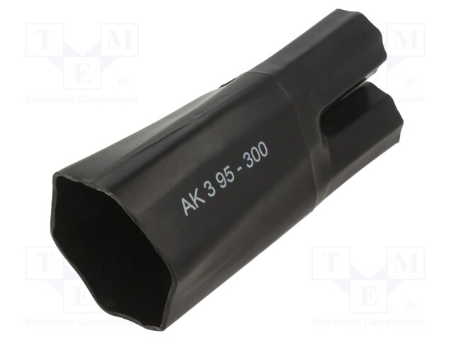 LÄMPÖKUTISTUVA JAKOSUOJUS - 75/32MM - MUSTA - AK - LIIT.MÄÄRÄ: 3 - Kutistemuovit - TKP3K075313214C1 - 1