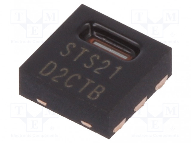 LÄMPÖTILA-ANTURI - 2,1÷3,6VDC - DFN6 - STS - LÄMP: -40÷125°C - Teollisuus lämpötila-anturit & muuntimet - STS21 - 1