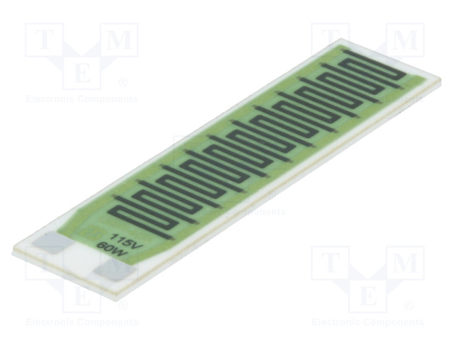 LÄMPÖVASTUS - LIIMATTU - 220OHM - 60W - 115V - 350°C - H: 1MM - Lämpösulakkeet - GBR-60511560-1 - 1