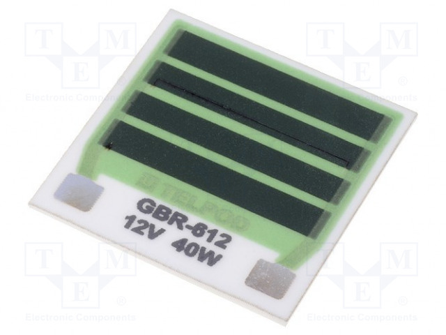 LÄMPÖVASTUS - LIIMATTU - 3,6OHM - 40W - 350°C - W: 25,4MM - Lämpösulakkeet - GBR-6121240-1 - 1