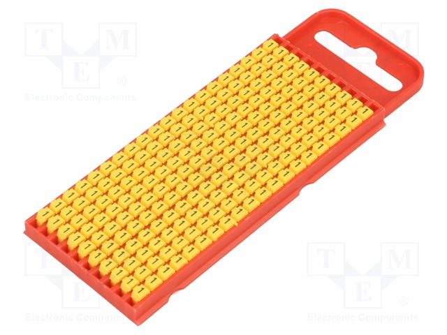 MERKIT - MERKINTÄ: 1 - 2÷2,8MM - POLYAMIDI - KELTAINEN - -40÷85°C - WIC - Kaapeleiden merkintä - WIC1-1-PA-YE-T1 - 1