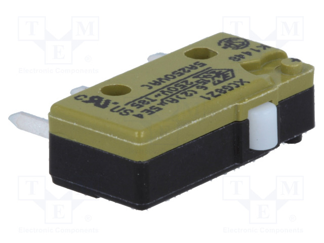 MIKROKYTKIN SNAP ACTION - 5A/250VAC - ILMAN VIPUA - SPDT - ON-(ON) - SANP ACTION mikrokytkimet - XCG8Z1 - 1