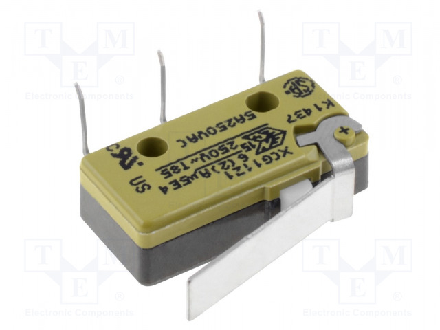 MIKROKYTKIN SNAP ACTION - 5A/250VAC - VIVUN KANSSA - SPDT - ON-(ON) - SANP ACTION mikrokytkimet - XCG11-J1Z1 - 1