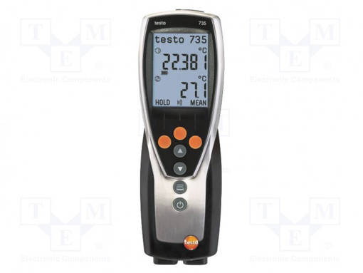 MITTARI: LÄMPÖTILA-DIGITAALINEN - -200÷1370°C - IP54 - Kosteusmittarit - TESTO735-1 - 1