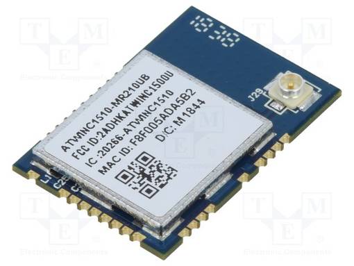 WIFI MODUULI - IEEE 802.11B/G/N - SPI,UART - SMD - 21,7X14,7X2,1MM - IoT (WiFi/Bluetooth) moduulit - WINC1510-MR210UB61 - 1