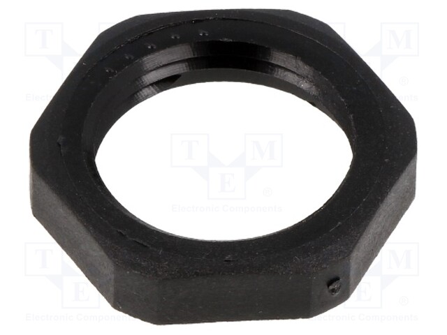 MUTTERI - KIERRE: PG - POLYAMIDI - PMAFIX MN - MUSTA - 24MM - PMAFIX - Punosten lisätarvikkeet - I-BMN-11 - 1