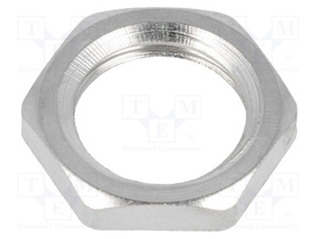 MUTTERI - M12 - MESSINKI - PAKS.: 2,8MM - AVAIN: 15MM - KIERRE: METRINEN - Läpivientikappaleiden mutterit - MX-936000091 - 1