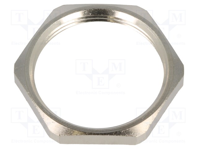 MUTTERI - VARUSTETTU MAADOITUKSELLA - PG29 - MESSINKI - PAKS.: 4MM - Läpivientikappaleiden mutterit - HUMMEL-1167290001 - 1