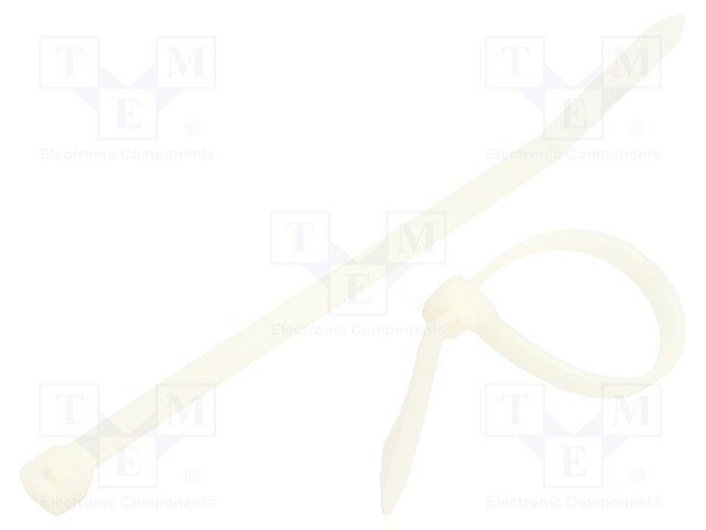 NIPPUSIDE - L: 120MM - W: 4,8MM - LUONNOLLINEN - POLYAMIDI - 220N - 100KPL - Nippusiteet - TOOCW012004801 - 1