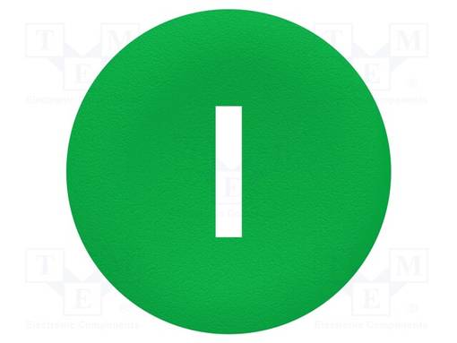 NÄPPÄIMEN LINSSI - 22MM - HARMONY XB4 - NÄPPIMEN VÄRI: VIHREÄ - Taulukytkimien lisävarusteet - ZBA7331 - 1