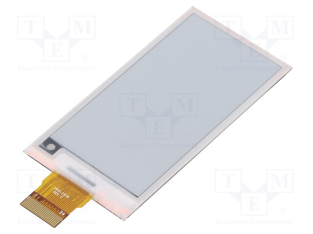 NÄYTTÖ: E-PAPERI - 2,66" - 296X152 - KOOT: 37X83,5X1MM - 3,3VDC - 170° - E-paperi - WSH-18401 - 1