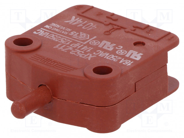 OVIKYTKIN - AS: 2 - SPST-NO - 16A/400VAC - KYTK.TAPA: OFF-(ON) - 3N - Ovikytkimet - XP52Z11 - 1