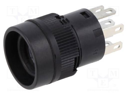 PAINOKYTKIN - AS: 2 - DPDT - 3A/250VAC - 3A/30VDC - ON-ONOHM - Standardikytkimet - YB26WCKW01 - 1