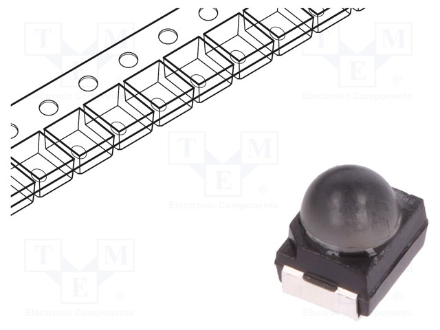 LED - PUNAINEN - SMD - 3528,PLCC2 - 2,02÷2,52LM - 1800÷2800MCD - 55° - Pintaliitos LED - LR-T66F-BABB-1 - 1