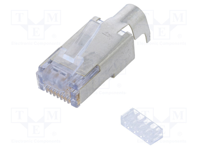 LIITIN: RJ45 - PISTOKE - 44915 - PIN: 8 - CAT: 6 - SUOJATTU - KULLATTU - 8P8C - RJ liittimet - MX-44915-0021 - 1