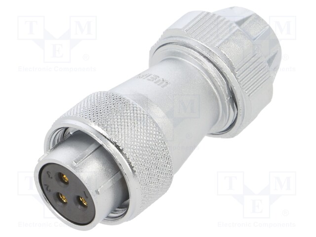 NAARASLIITIN - PIN: 3 - IP67 - WF20 - 9÷10,5MM - 25A - WEIPU liittimet - WF20K3TE1 - 1