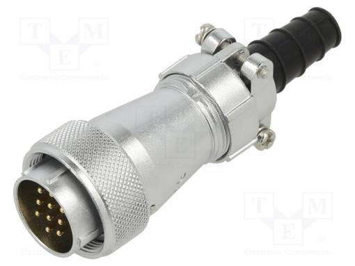 UROSLIITIN - PIN: 10 - IP65 - WF24 - 8÷10,5MM - 10A - WEIPU liittimet - WF24J10TI1 - 1
