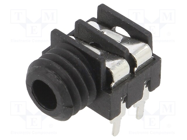 LIITIN: JACK 3,5MM - N LIITINAARAS - MONO - NAVAT: 2 - THT - Plugit ja jakit - FCR1281 - 1