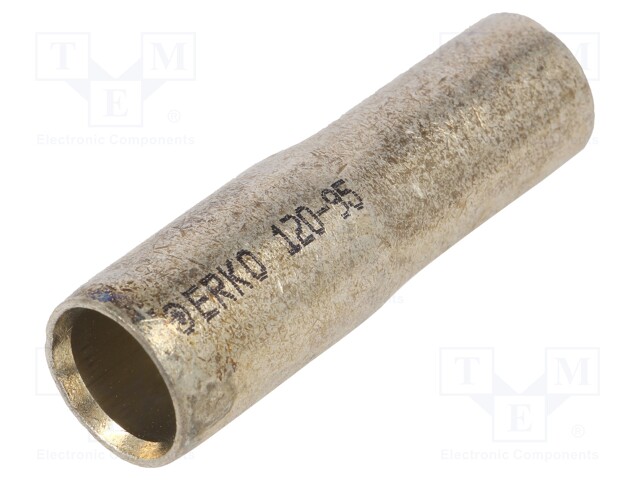 PÄÄTE: JATKOHOLKKI - PUNAINENUKTIO - KUPARI - TINATTU - PURISTETTAVA - Pääteholkit ja jatkoholkit - KLR-120-951 - 1