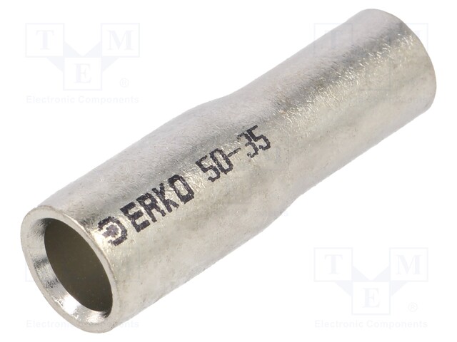 PÄÄTE: JATKOHOLKKI - PUNAINENUKTIO - KUPARI - TINATTU - PURISTETTAVA - Pääteholkit ja jatkoholkit - KLR-50-351 - 1