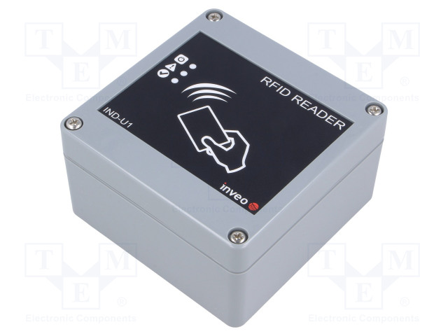 RFID-LUKIJA - 12÷24V - UNIQUE - MODBUS RTU - RS485,USB - ABS - 125KHZ - RFID-moduulit ja -lukijat - RFID-MODBUS-IND-U1 - 1