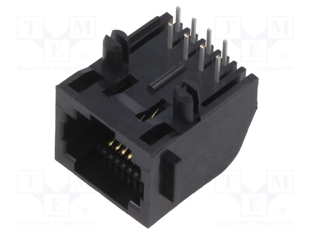 LIITIN: RJ45 - PISTORASIA - PIN: 8 - CAT: 5E - SUOJAAMATTOMAT - 8P8C - THT - RJ liittimet - MTJ-880X1 - 1